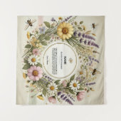 "Wildblume für Kernbrennstoff" Personalisiert Wandteppich (Vorderseite (Horizontal))