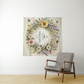 "Wildblume für Kernbrennstoff" Personalisiert Wandteppich (Beispiel (Horizontal))