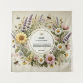 "Wildblume für Kernbrennstoff" Personalisiert Wandteppich (Vorderseite)