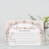 Wildblume für Mädchen - Babydusche - Empfehlung Wu Briefpapier (Stehend Vorderseite)