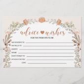 Wildblume für Mädchen - Babydusche - Empfehlung Wu Briefpapier (Vorderseite)