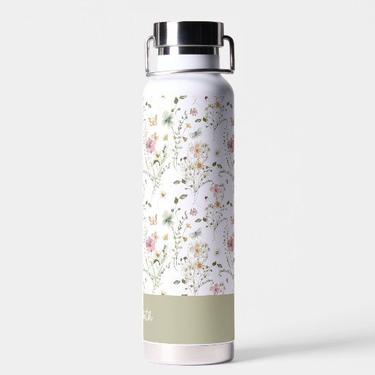Wildblume für Personalisierte Blumen Trinkflasche (Rückseite)