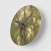Wildblume für Samenleiter Runde Wanduhr (Winkel)
