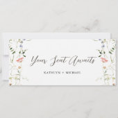 Wildblume für Seekarten Moderne Blumenkarte Einladung (Vorderseite)