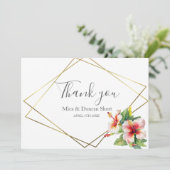 Wildblume für tropische Hibiskus - Danke (Stehend Vorderseite)