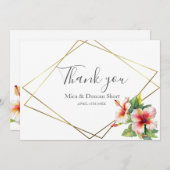 Wildblume für tropische Hibiskus - Danke (Vorne/Hinten)