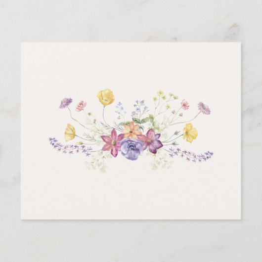 Wildblume für Wasserfarben (Rückseite)