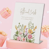 Wildblume für Wasserfarben Brautparty Sockelschild