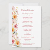 Wildblume für Wasserfarben Einladung (Rückseite)