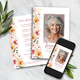 Wildblume für Wasserfarben Einladung