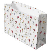 Wildblume für Wasserfarben Große Geschenktüte (Rückseite Schrägansicht)