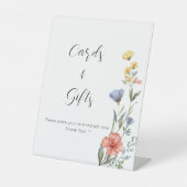 Wildblume für Wasserfarben Kinderduschkarten & Ges Sockelschild (Vorderseite)