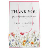 Wildblume für Wasserfarben mit mittelgroßen Gesche Mittlere Geschenktüte (Rückseite)