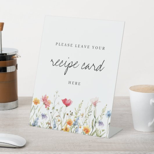 Wildblume für Wasserfarben Sockelschild (In SItu)