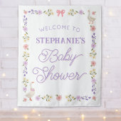 Wildblume Gänse Watercolor Babydusche Wandteppich