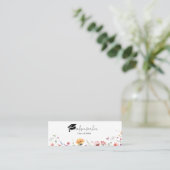 Wildblume Garden Abschluss Name Karte (Stehend Vorderseite)
