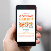 Wildblume Garden Abschluss weg Party Einladung