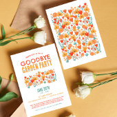 Wildblume Garden Abschluss weg Party Einladung