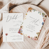 Wildblume Garden | Alle in einer Hochzeit Einladung