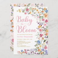 Wildblume Garden Baby in Bloom Baby Girl Dusche I