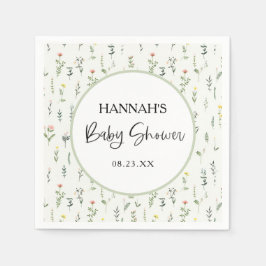 Wildblume Garden Babydusche | GartenParty Serviette