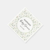 Wildblume Garden Babydusche | GartenParty Serviette (Ecke)