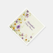 Wildblume Garden Babydusche Serviette (Ecke)