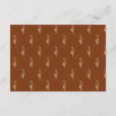 Wildblume Garden Blooms Advice für die Braut Begleitkarte (Rückseite)