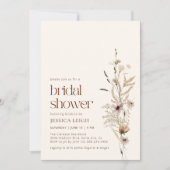 Wildblume Garden Blooms Bridal Dusche Einladung (Vorderseite)