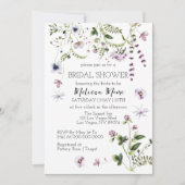 Wildblume Garden Blooms Bridal Dusche Einladung (Vorderseite)