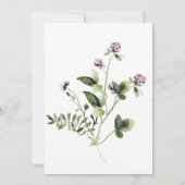 Wildblume Garden Blooms Bridal Dusche Einladung (Rückseite)