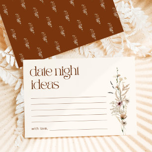 Wildblume Garden Blooms Date Night Ideas Begleitkarte