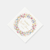 Wildblume Garden Blume Brautparty Serviette (Ecke)