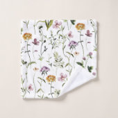 Wildblume Garden Blumenmuster Badhandtuch Set (Waschlappen)