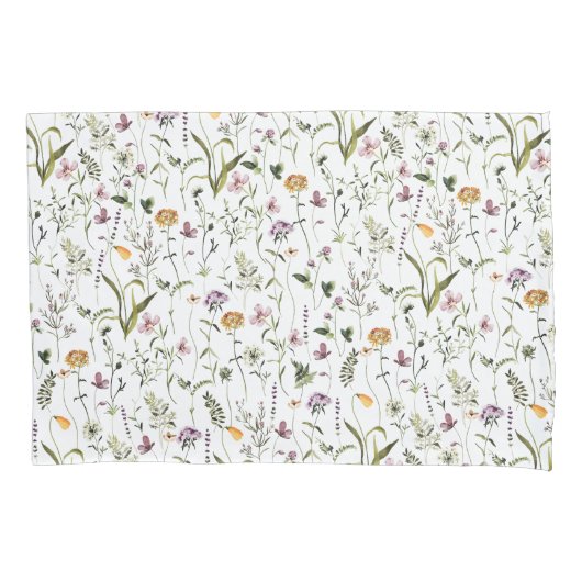 Wildblume Garden Blumenmuster Kissenbezug (Vorderseite)