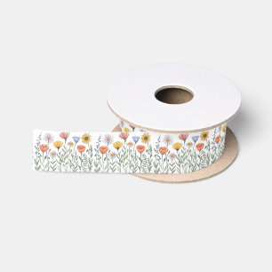 Wildblume Garden Blumenstrauß Blume Blume Muster Satinband