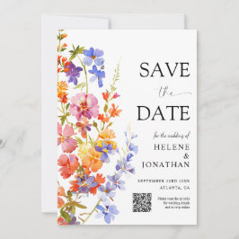 Wildblume Garden Boho Floral Elegante Hochzeit Save The Date