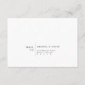 Wildblume Garden Boho Wedding RSVP Card Begleitkarte (Rückseite)