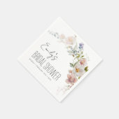 Wildblume Garden Brautparty Boho in Bloom Serviette (Ecke)