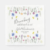 Wildblume Garden Brautparty Brunch Serviette (Vorderseite)