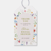 Wildblume Garden Brautparty Vielen Dank Geschenkanhänger (Vorderseite)
