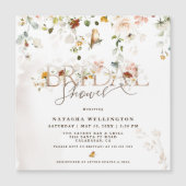 Wildblume Garden Bridal Dusche Einladung (Vorderseite)