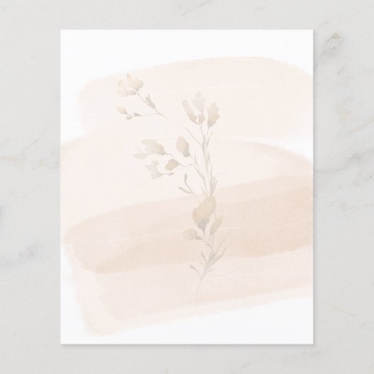 Wildblume Garden Bridal Dusche Einladung (Rückseite)