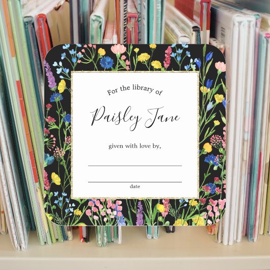 Wildblume Garden Buchzeichen Aufkleber