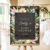 Wildblume Garden Charm | Baby Dusche Empfang Acrylschild