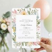 Wildblume Garden Charm | Babyparty Einladung