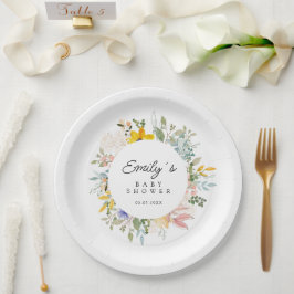 Wildblume Garden Charm | Babyparty Pappteller