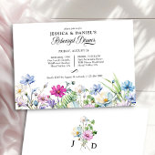 Wildblume Garden Floral Hochzeit Probe Dinner Einladung