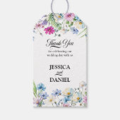 Wildblume Garden Floral Wedding Vielen Dank Geschenkanhänger (Vorderseite)