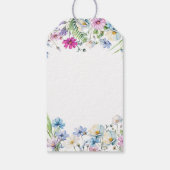 Wildblume Garden Floral Wedding Vielen Dank Geschenkanhänger (Rückseite)